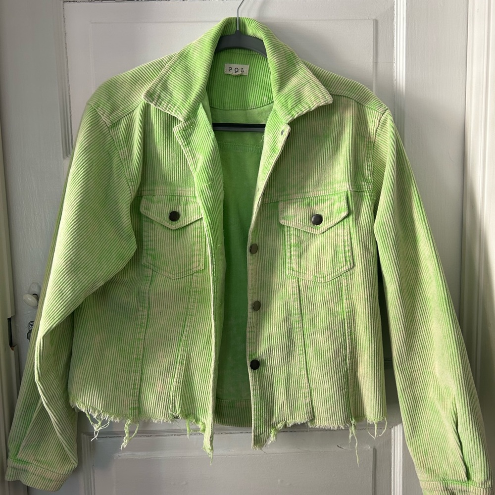 Lime Green Corduroy Jacket